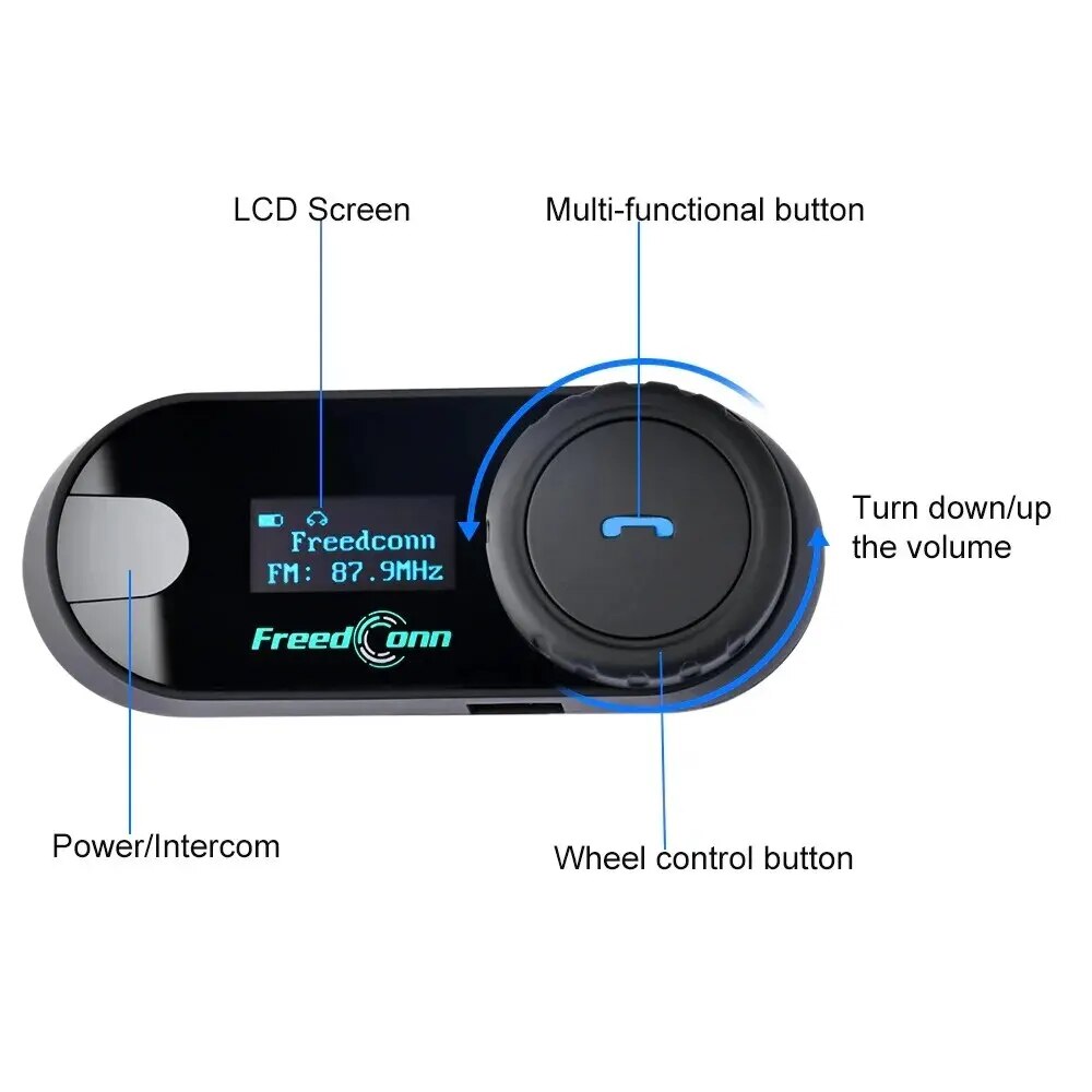 Freedconn Motorcycle Intercom Bluetooth Headset